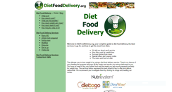 Desktop Screenshot of dietfooddelivery.org