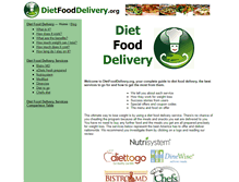 Tablet Screenshot of dietfooddelivery.org